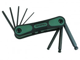 Faithfull Folding Hex Key Set (9) Ball End A/F £16.99